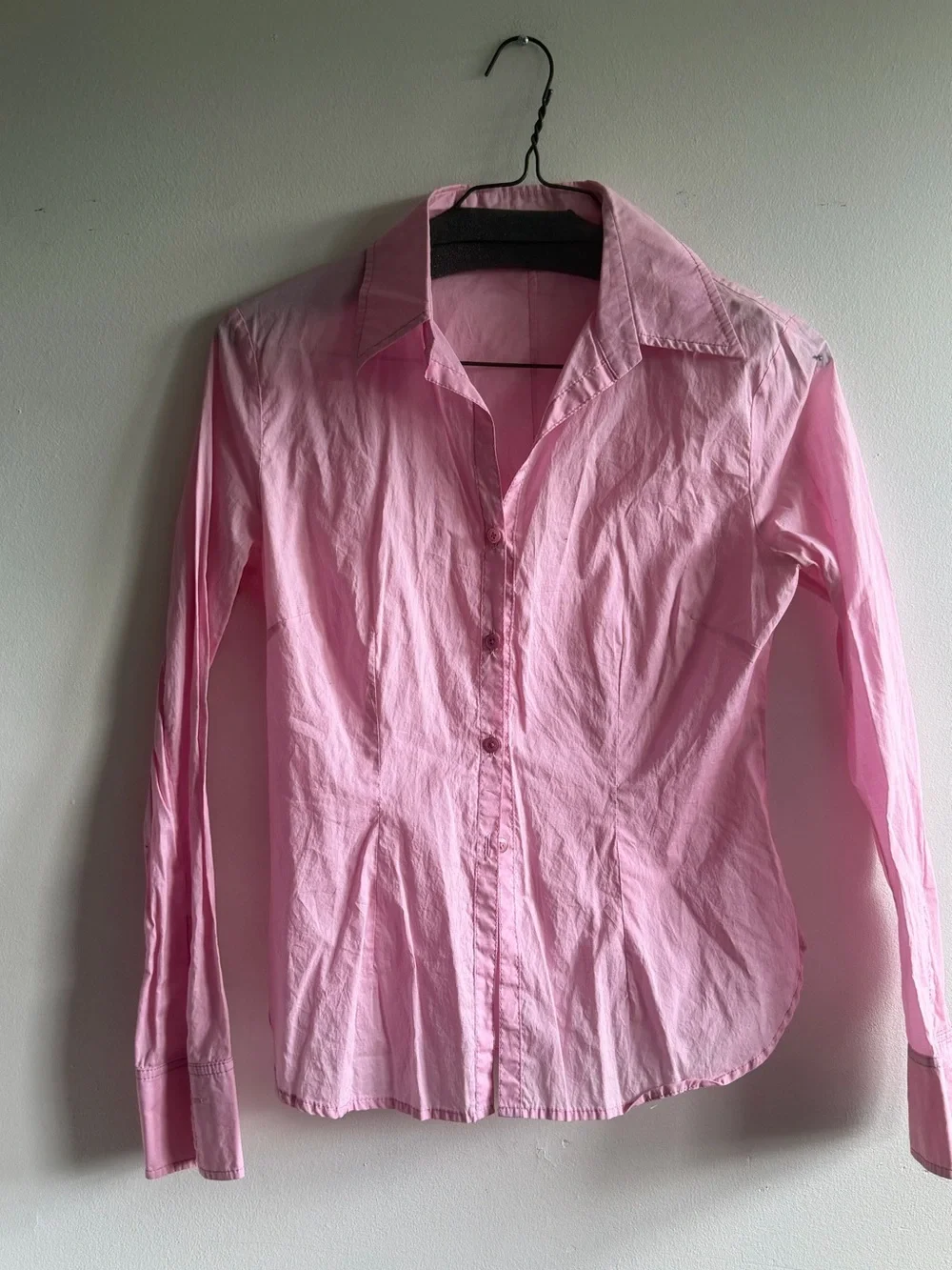 Pink Women's Button-Up Shirt
